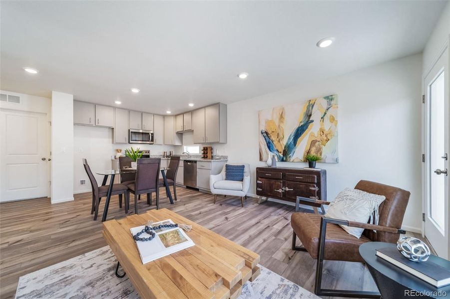Furnished interior view inside a new home in , Commerce City (Image 12).