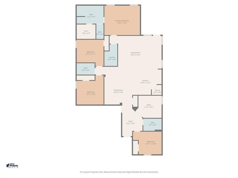 2D floor plan layout of this home in , Lancaster, TX (Image 5).