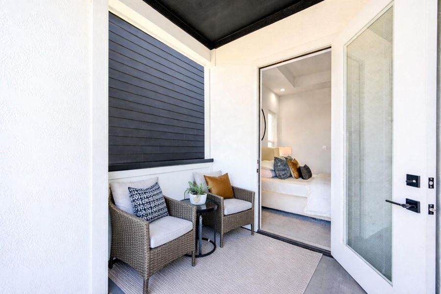 Third floor balcony located off of the primary suite.