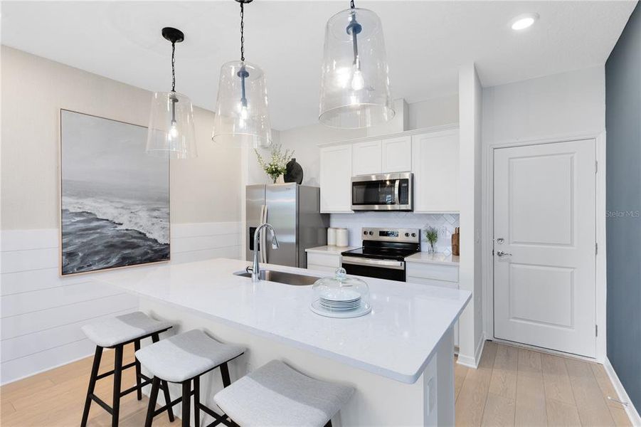 Furnished interior view inside a new home in Silverleaf Oaks, Winter Garden (Image 10).