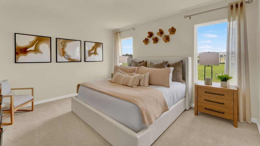 Representative furnished interior of a home built from the Baldwin by D.R. Horton in Crossroads at Kelly Park, Apopka (Image 9).