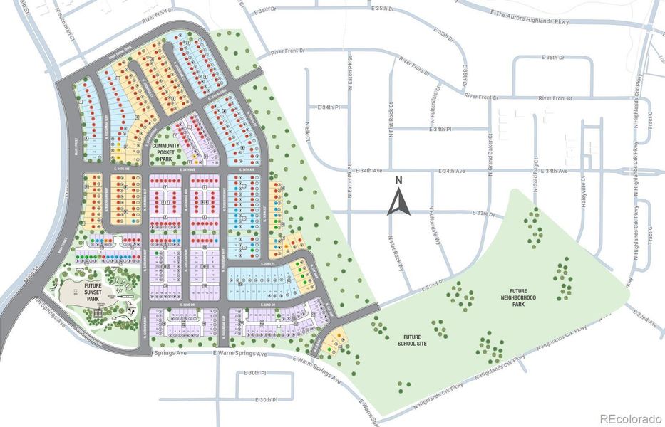 The Aurora Highlands Horizon Collection Sitemap The Aurora Highlands Horizon Collection Sitemap