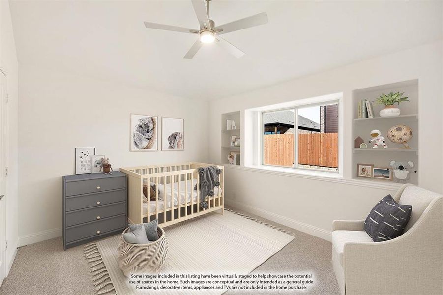 Furnished interior view inside a new home in Country Lakes, Denton (Image 6).