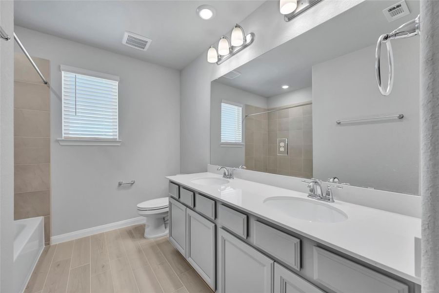 Photo is not of the actual home, but is an inspirational photo of builder’s model home and may depict options, furnishings, and/or decorator features that are not included