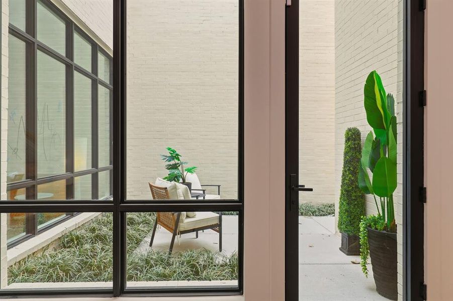 Exterior details and patio area of a home in , Dallas (Image 23).