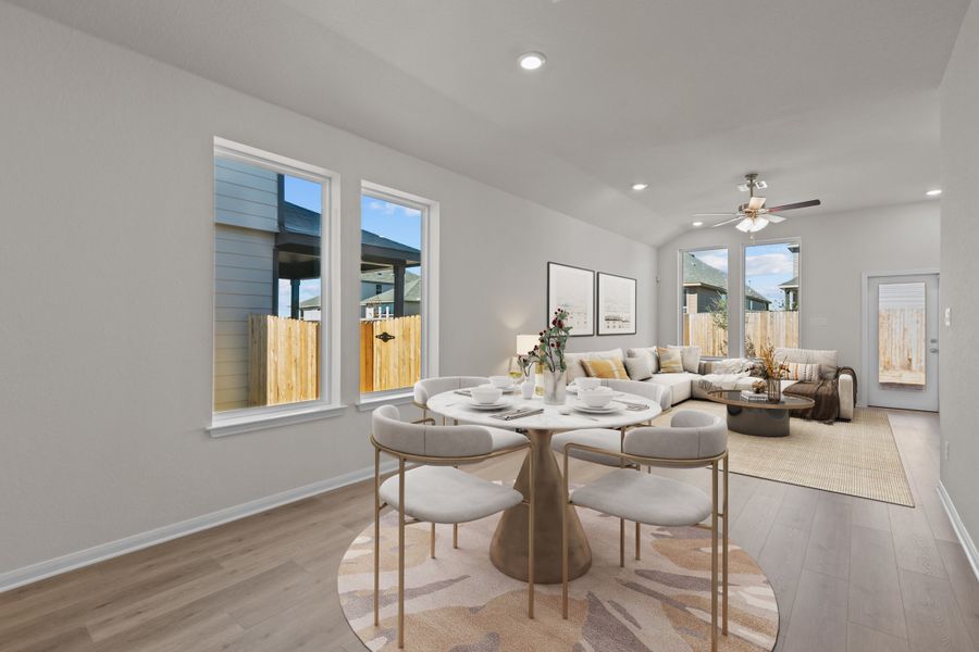 Representative furnished interior of a home built from the Austin by Beazer Homes in Veranda: Classic, San Antonio (Image 6). Representative furnished interior of a home built from the Austin by Beazer Homes in Veranda: Classic, San Antonio (Image 6).