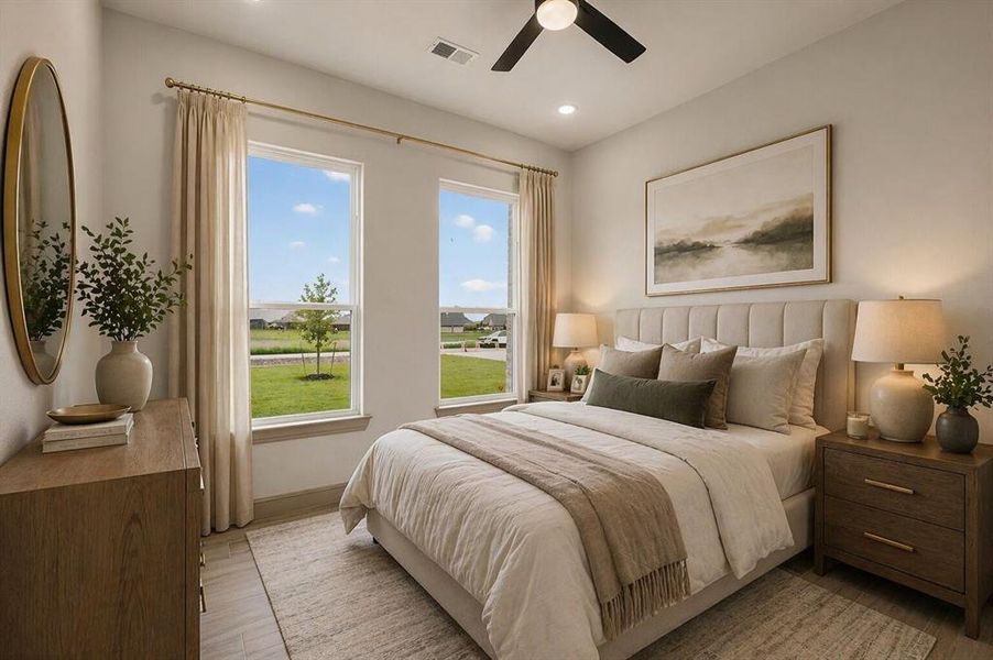 Furnished interior view inside a new home in , Celeste (Image 29).