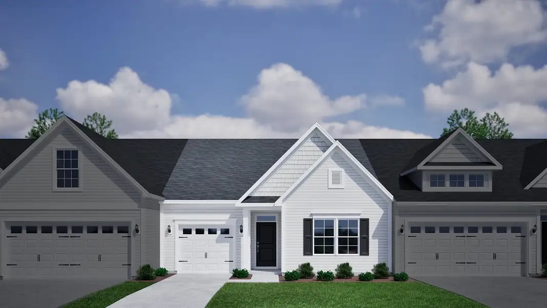 Representative exterior photo of a completed home built from the Abigail - Vanguard Collection by Mungo Homes in Fieldstone, Lexington, NC (Image 4).