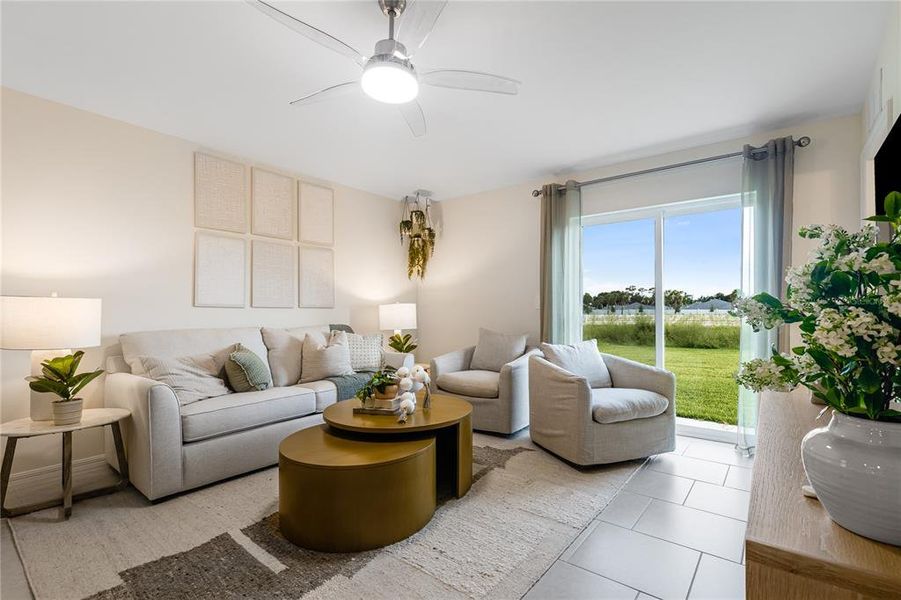 Furnished interior view inside a new home in Rye Ranch, Parrish (Image 34).