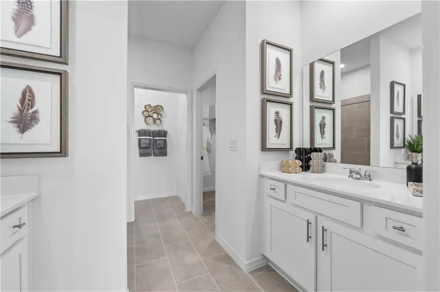 Furnished interior view inside a new home in River Oaks, Locust Grove (Image 24).