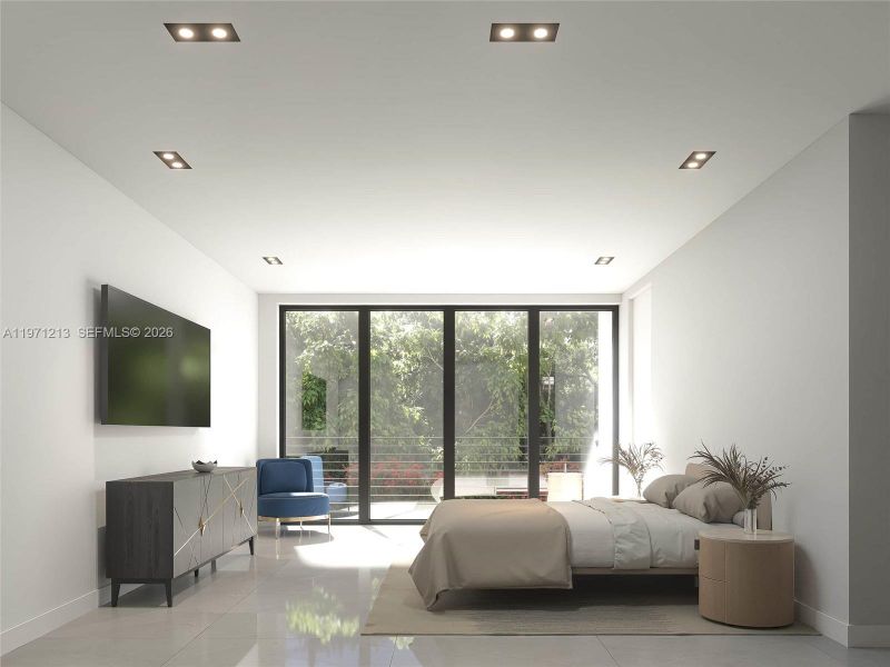 Furnished interior view inside a new home in , Miami (Image 12). Furnished interior view inside a new home in , Miami (Image 12).