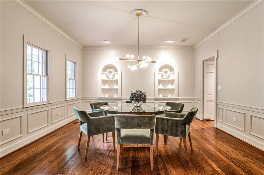 Furnished interior view inside a new home in , Atlanta (Image 42).