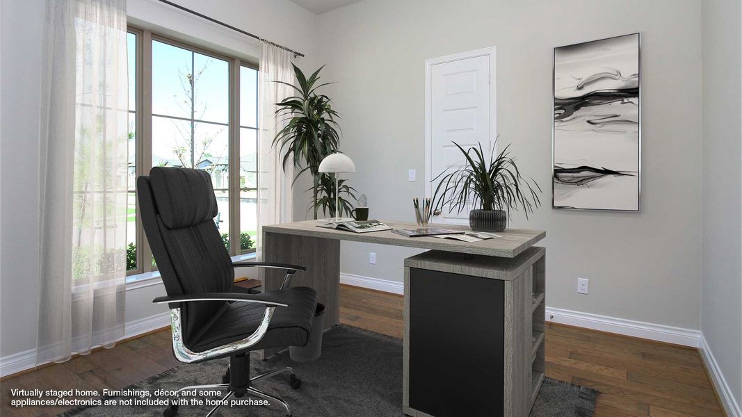 Representative furnished interior of a home built from the 2737M by Perry Homes in Lakes of Cane Island, Katy (Image 7).