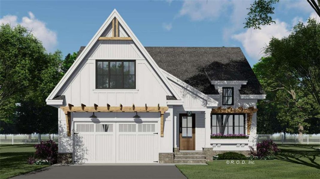 Front exterior of a new home in , Franklin, GA, highlighting curb appeal (Image 27).