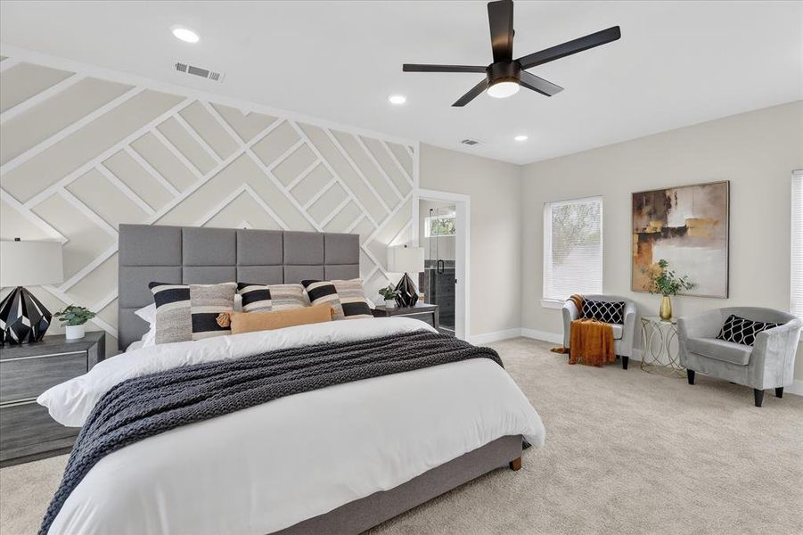 Furnished interior view inside a new home in , Dallas (Image 35).