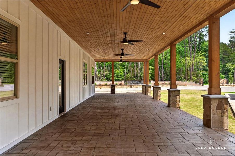 Exterior details and patio area of a home in , Dahlonega (Image 39).