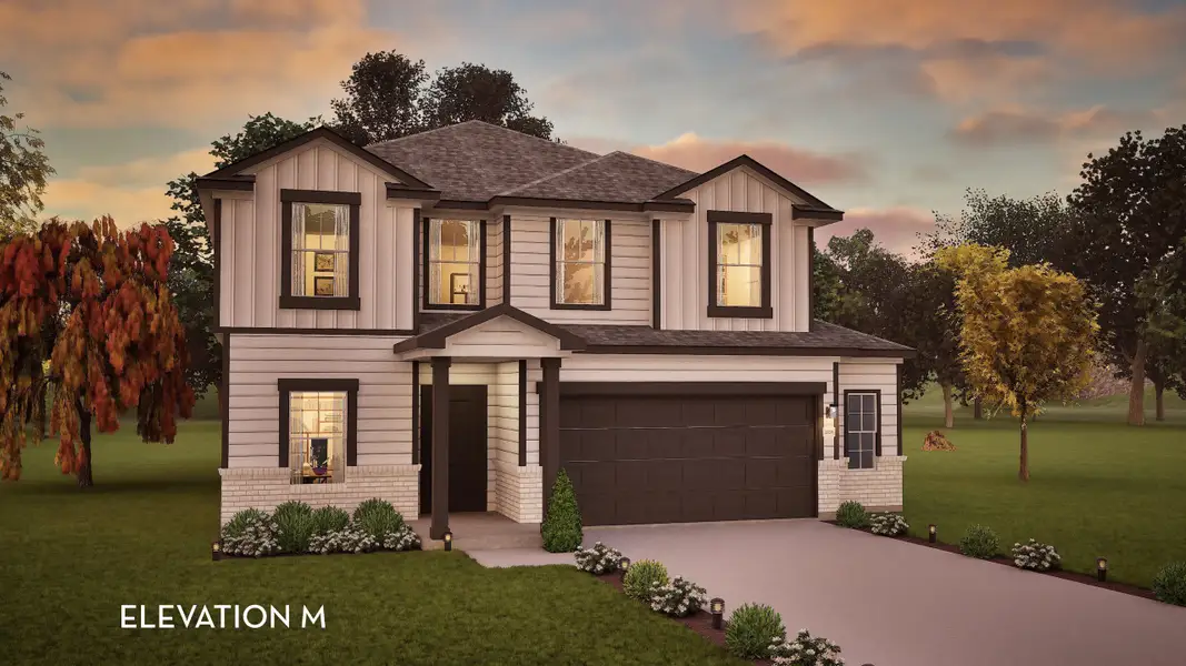 Representative exterior photo of a completed home built from the Trinity by CastleRock Communities in Paramount, Kyle, TX (Image 2).