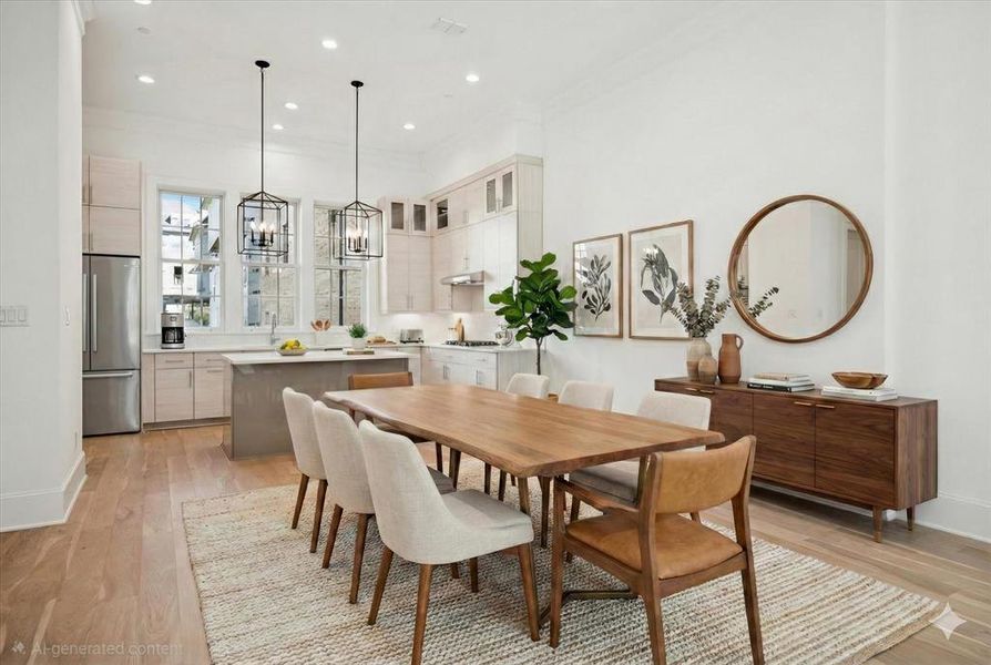 Furnished interior view inside a new home in Addison Grove, Addison (Image 9).