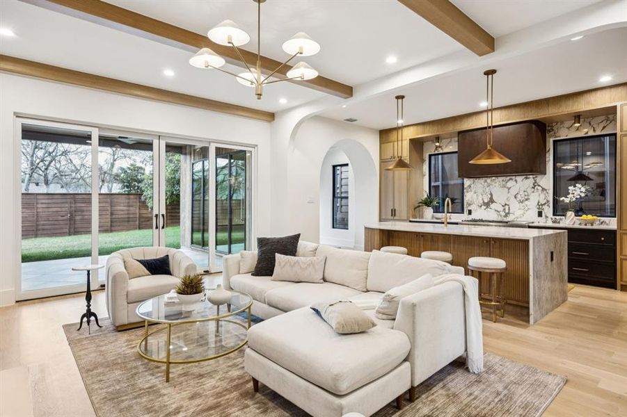 Furnished interior view inside a new home in , Dallas (Image 32).