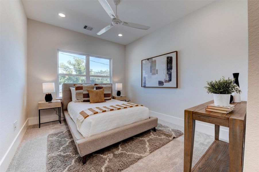 Furnished interior view inside a new home in , Houston (Image 19).