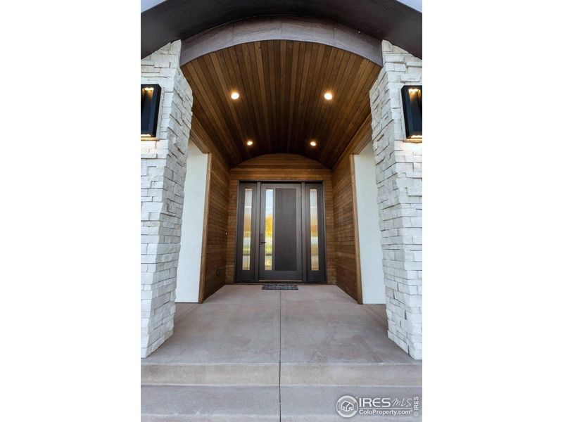 Exterior details and patio area of a home in , Timnath (Image 33).
