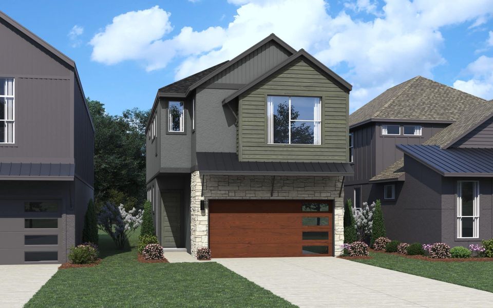 Representative exterior photo of a completed home built from the Balder – HD by Chesmar Homes in Prominence – Now Selling, San Antonio, TX (Image 9). Representative exterior photo of a completed home built from the Balder – HD by Chesmar Homes in Prominence – Now Selling, San Antonio, TX (Image 9).