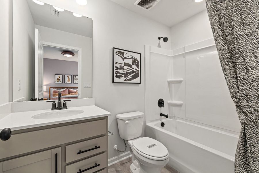 Representative furnished interior of a home built from the Kirby by Pulte Homes in Henley Village, Burlington (Image 25). Representative furnished interior of a home built from the Kirby by Pulte Homes in Henley Village, Burlington (Image 25).