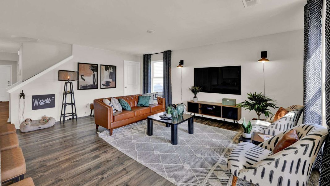 Furnished interior view inside a new home in Fox Hollow, Dalton (Image 11).