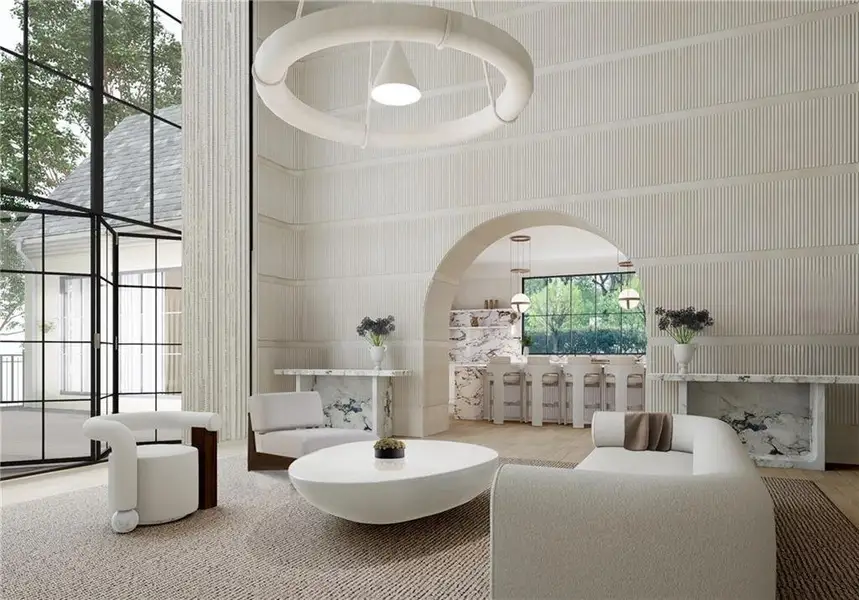 Furnished interior view inside a new home in , Atlanta (Image 9). Furnished interior view inside a new home in , Atlanta (Image 9).