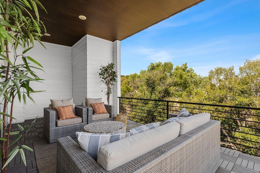 Exterior details and patio area of a home in , Austin (Image 23).