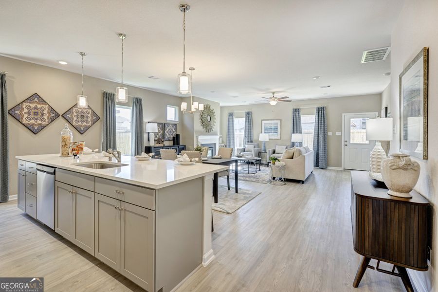 Furnished interior view inside a new home in Maddox Station, Eatonton (Image 3).