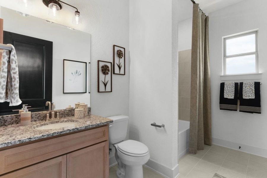 Furnished interior view inside a new home in Davis Ranch, San Antonio (Image 22).