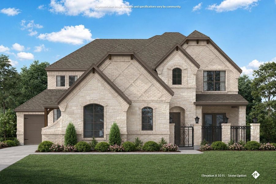 Front exterior of a new home in Lakeridge Estates, Lorena, TX, highlighting curb appeal (Image 1). Front exterior of a new home in Lakeridge Estates, Lorena, TX, highlighting curb appeal (Image 1).