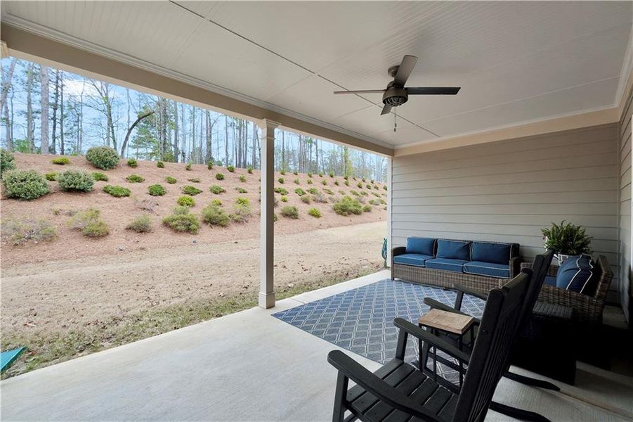 Exterior details and patio area of a home in , Griffin (Image 28).
