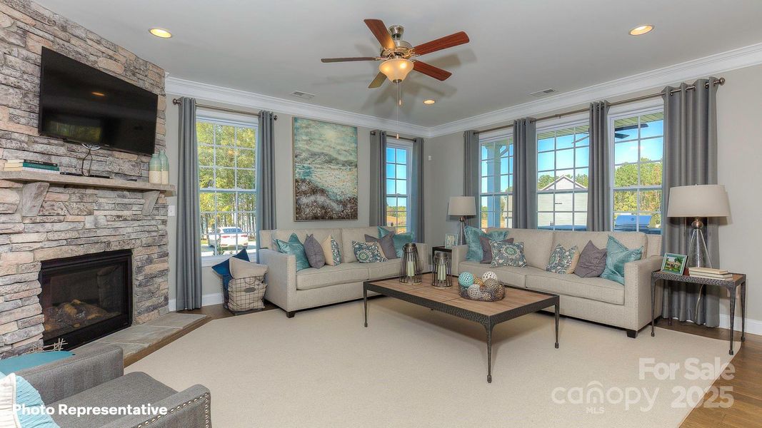Furnished interior view inside a new home in Sylvan Creek, Denver (Image 11).