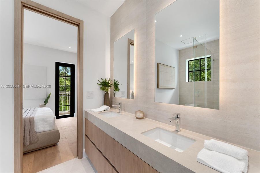 Furnished interior view inside a new home in , Miami (Image 4).
