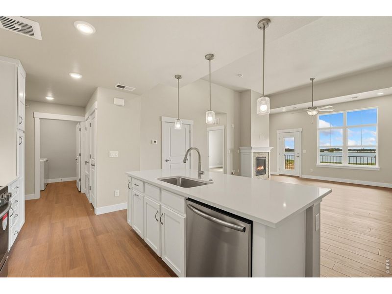 Furnished interior view inside a new home in The Lakes at Centerra, Loveland (Image 26). Furnished interior view inside a new home in The Lakes at Centerra, Loveland (Image 26).