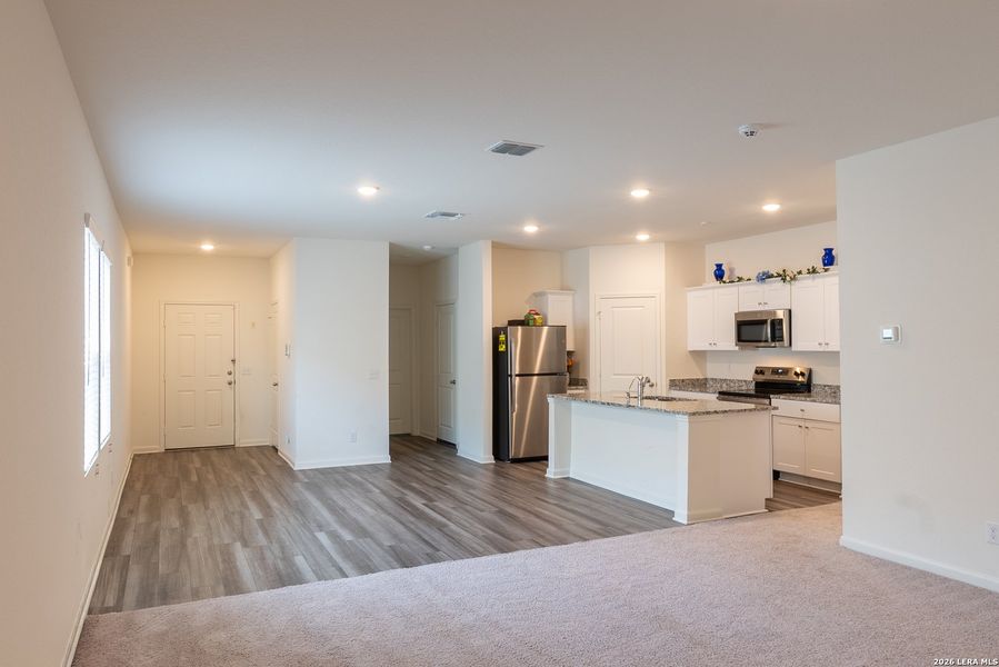 Furnished interior view inside a new home in Trails at Culebra, San Antonio (Image 8).