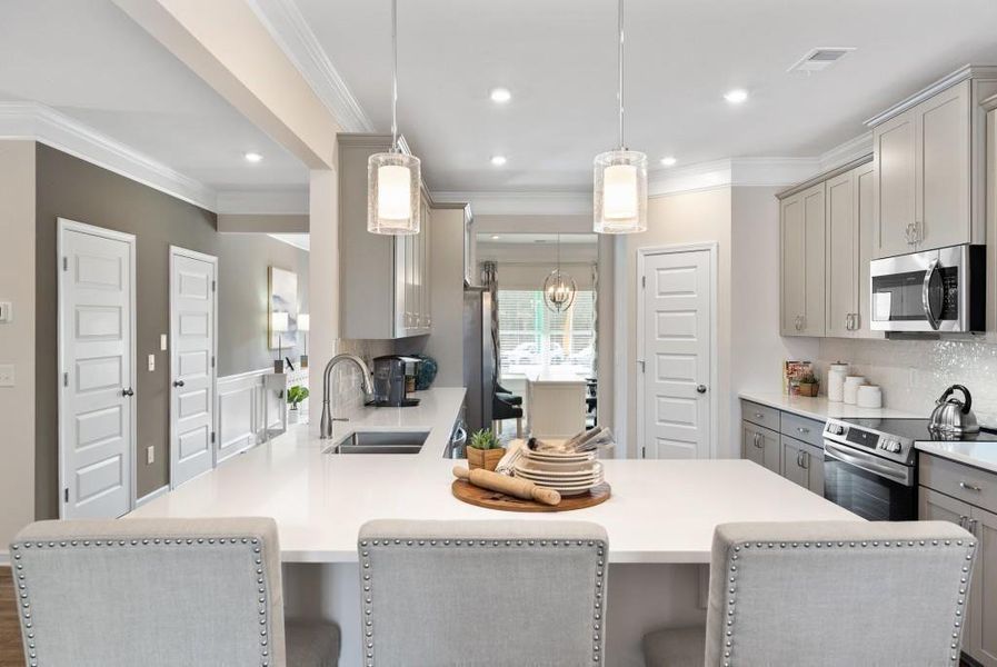 Furnished interior view inside a new home in Jones Ridge, Dallas (Image 27). Furnished interior view inside a new home in Jones Ridge, Dallas (Image 27).
