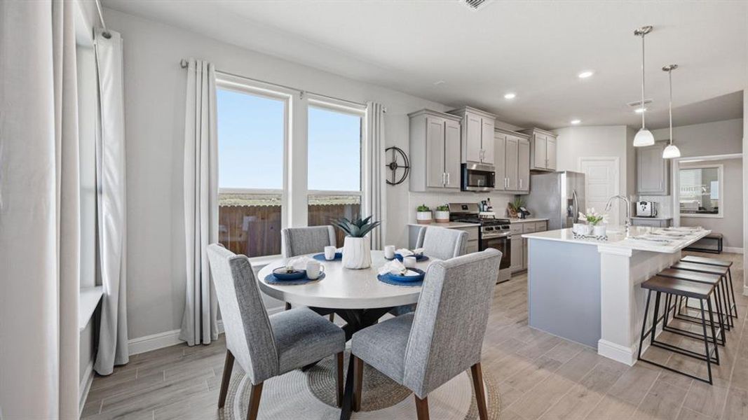 Furnished interior view inside a new home in Eagle Creek, Denton (Image 24).