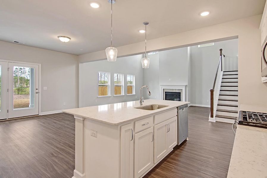 Furnished interior view inside a new home in Tea Farm: Presidents Series, Ravenel (Image 4).