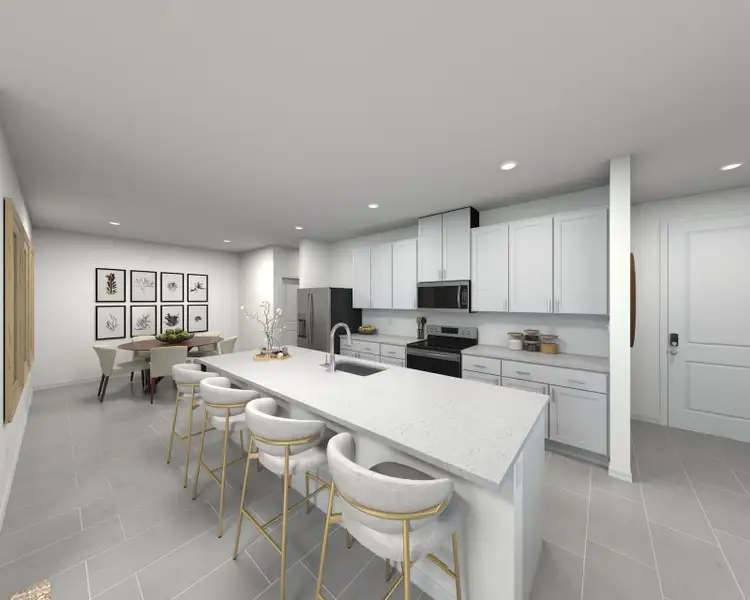 Kitchen in the Everett floorplan