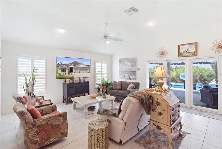 Furnished interior view inside a new home in , The Villages (Image 14).