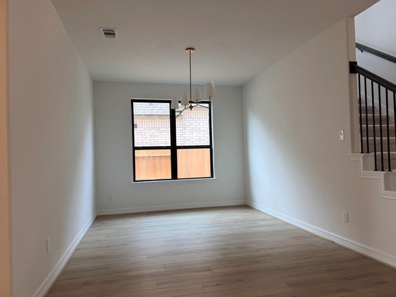 Progress photo - Dining room