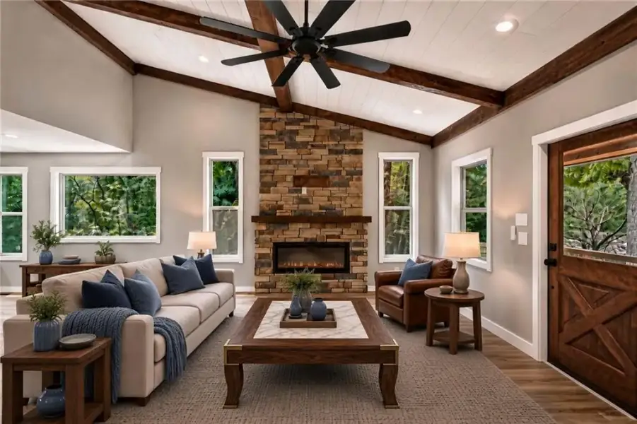 Furnished interior view inside a new home in , Morganton (Image 4).