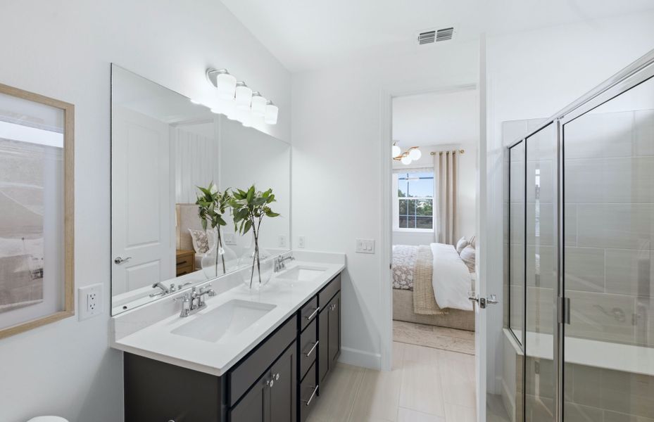 Representative furnished interior of a home built from the Crestmere by Pulte Homes in Reagan Landing, Bradenton (Image 11). Representative furnished interior of a home built from the Crestmere by Pulte Homes in Reagan Landing, Bradenton (Image 11).