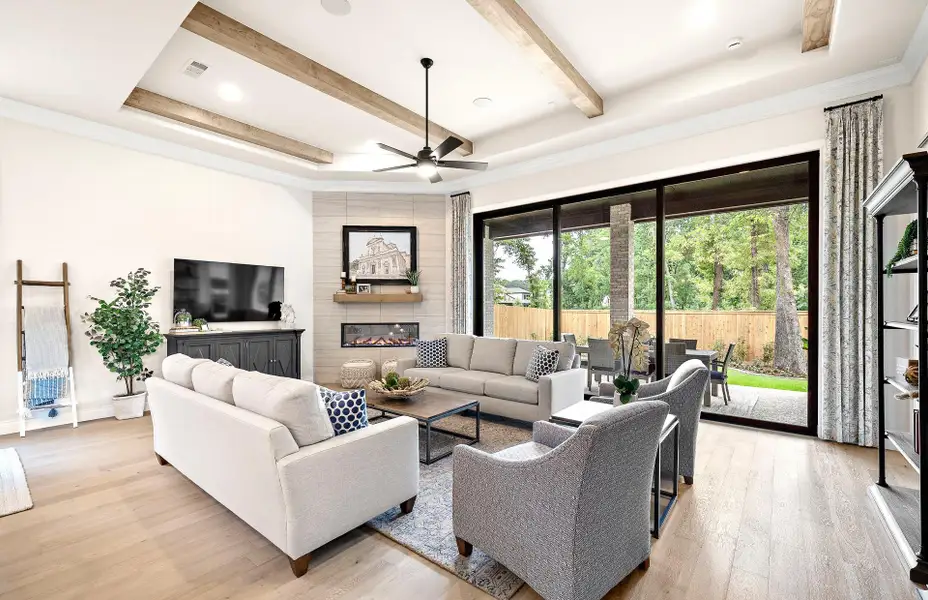 Furnished interior view inside a new home in The Highlands 55′, Porter (Image 11). Furnished interior view inside a new home in The Highlands 55′, Porter (Image 11).