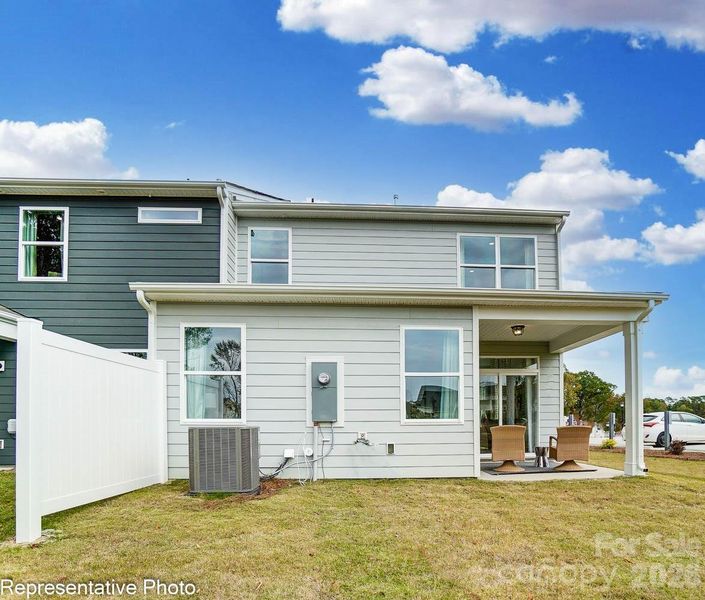 Exterior details and patio area of a home in Harrisburg Village, Harrisburg (Image 21).