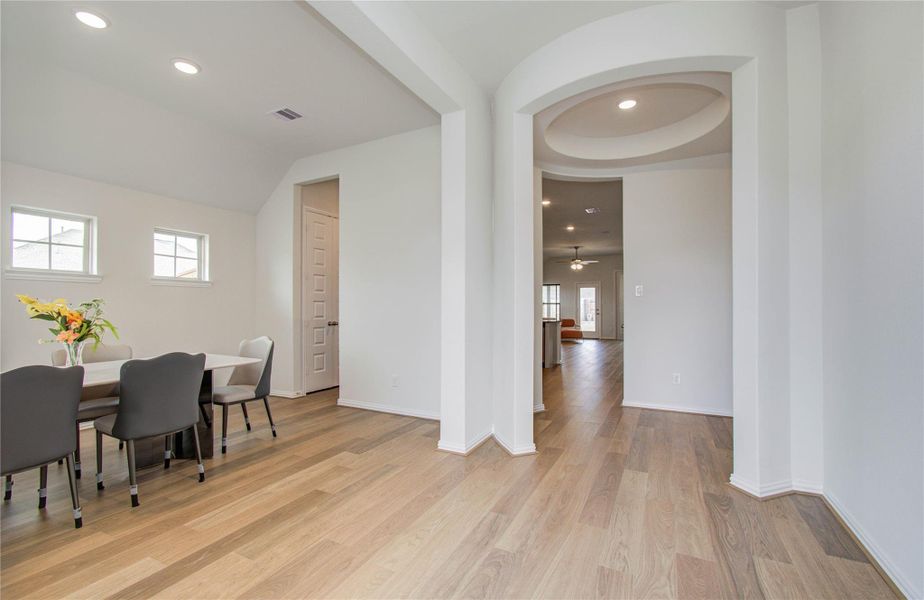 Furnished interior view inside a new home in Sunterra, Katy (Image 10).