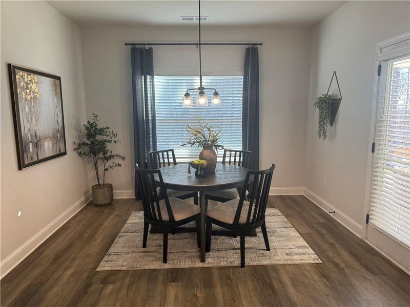 Furnished interior view inside a new home in The Fields of Walnut Creek, Pendergrass (Image 8).